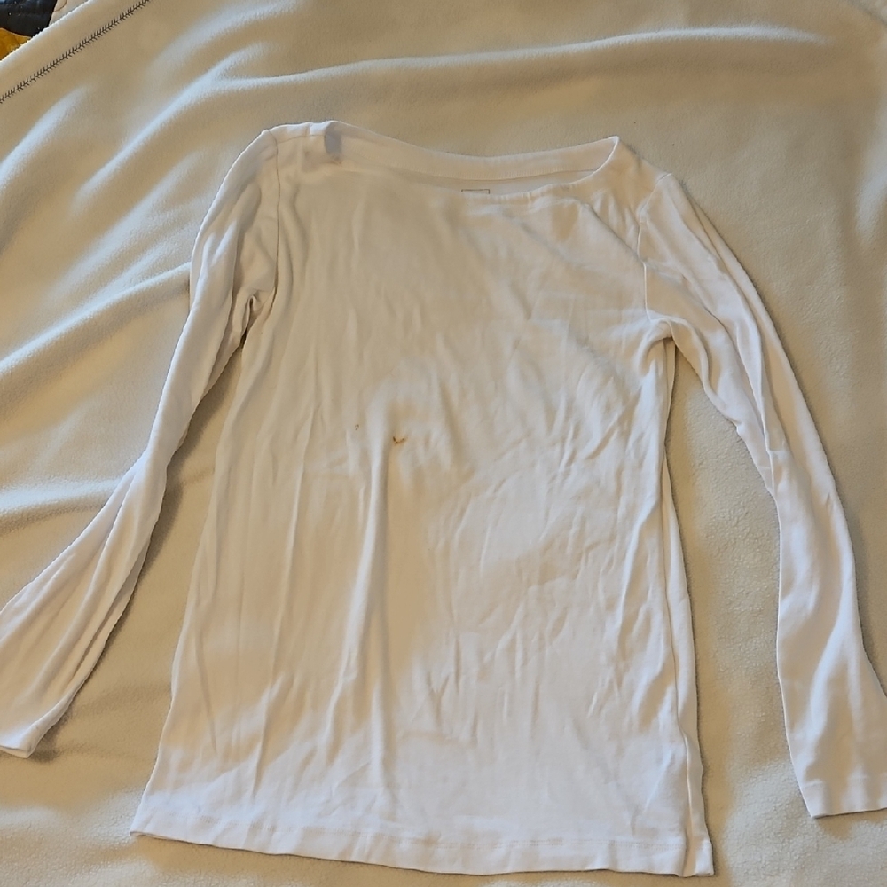 GAP Maternity White Long Sleeve Top